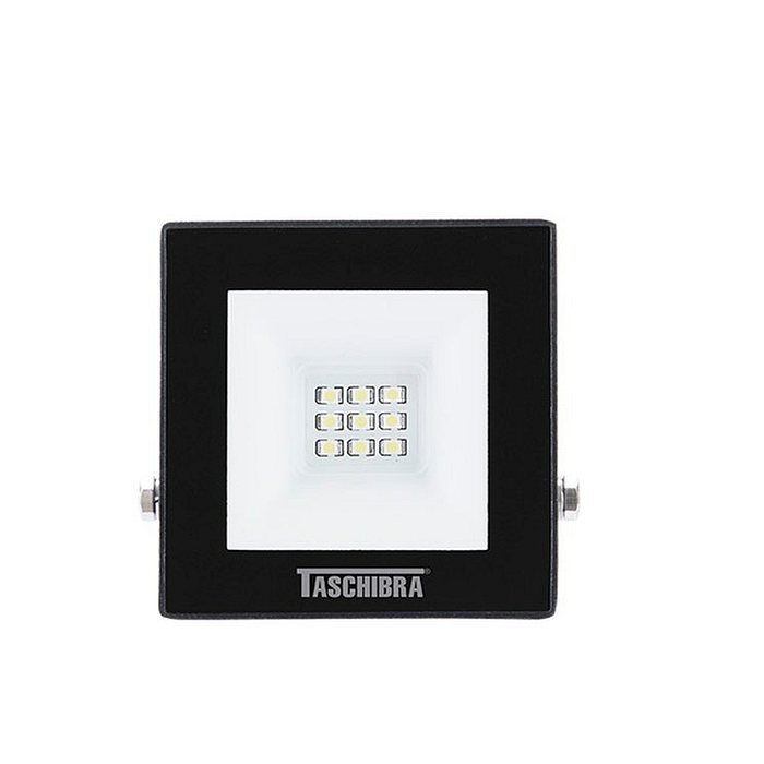 Refletor TR Led 10W Preto Com Luz Verde