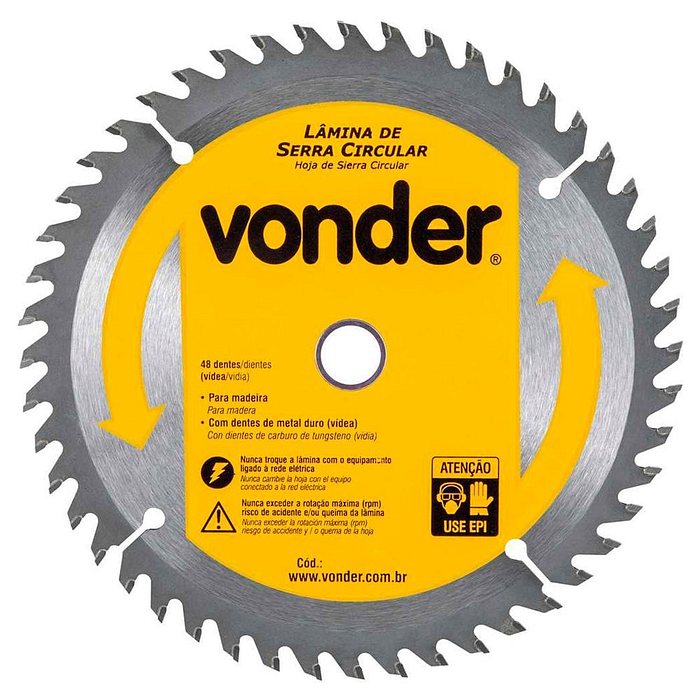 Serra Circular Widea 48 Dentes Vonder 450x30
