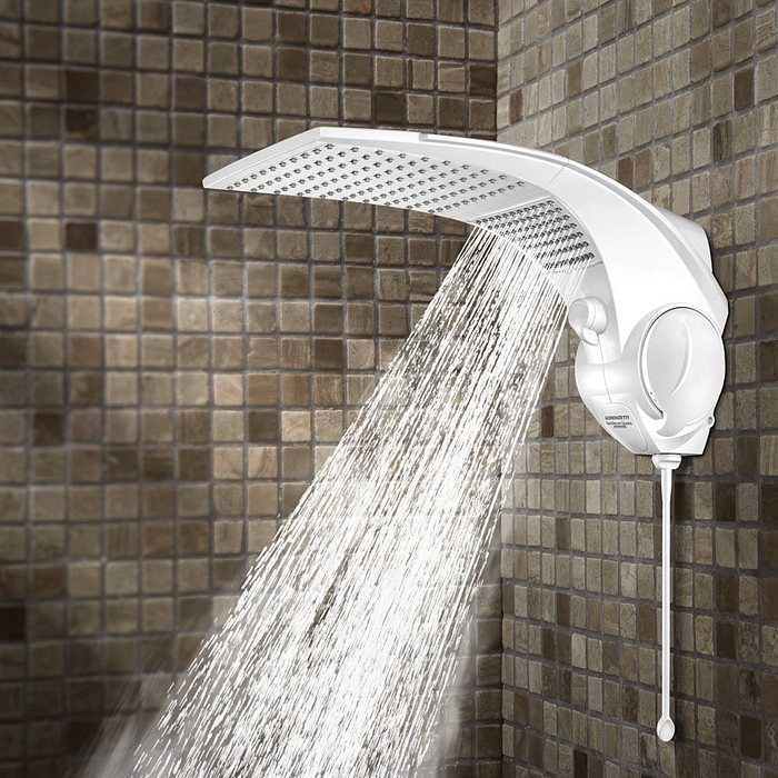 Chuveiro Elétrico Duo Shower Quadra 220V 7500W Branco Lorenzetti