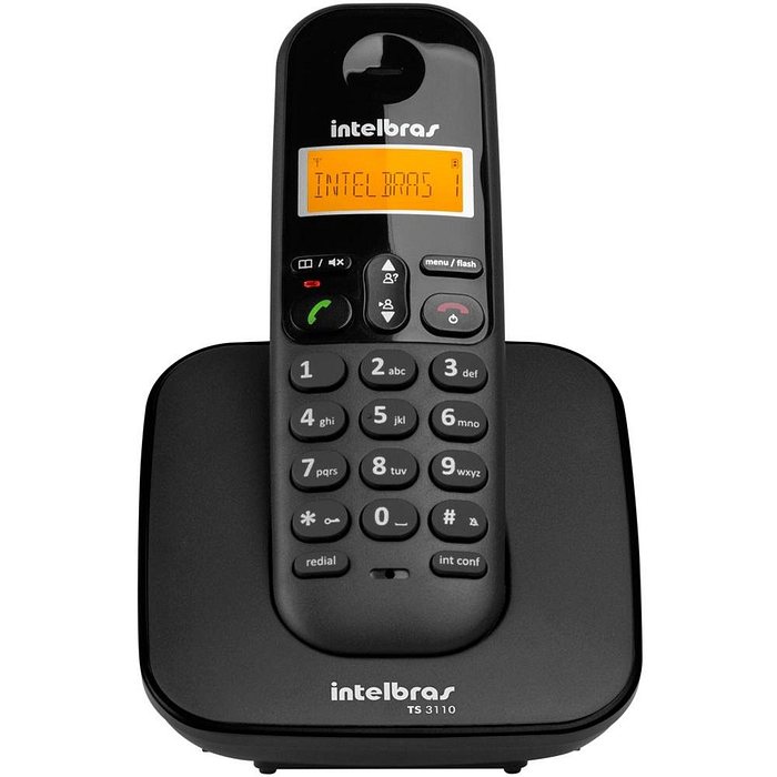 Aparelho Telefone  Sem Fio TS 3110 Preto Intelbras