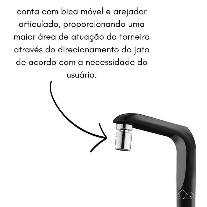 Torneira Elétrica Essence Preta 5500W Parede 220V