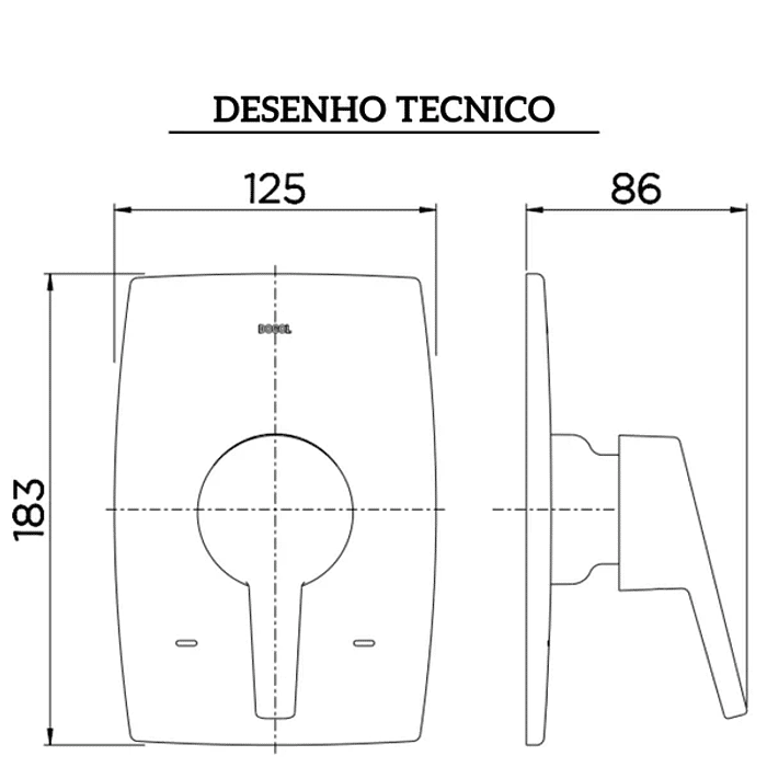 Acabamento Monocomando Para Chuveiro Nexus Chrome 3/4 00502906