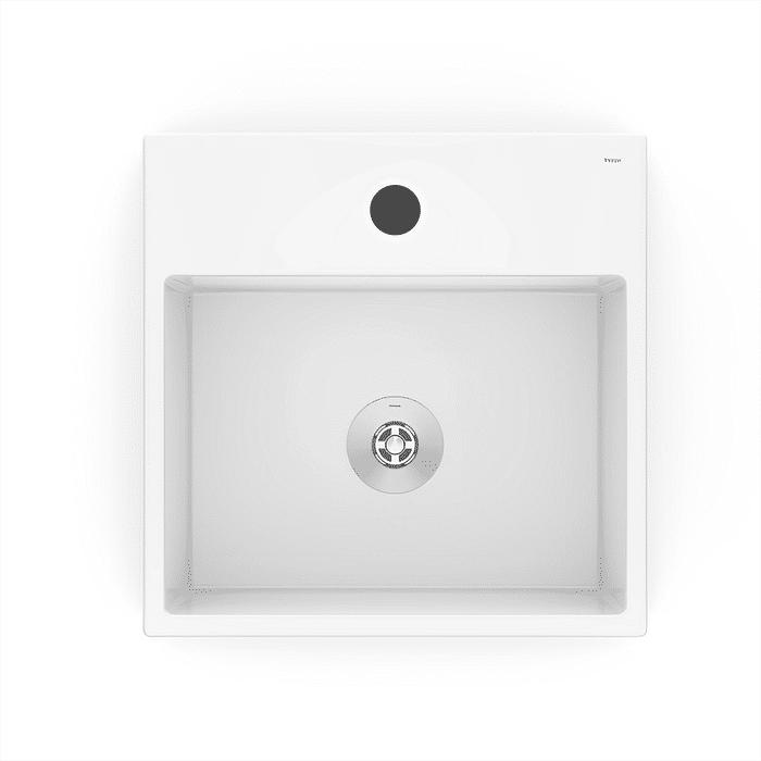 Cuba de Apoio Com Mesa 35x35cm Loft Q6 Branca Incepa