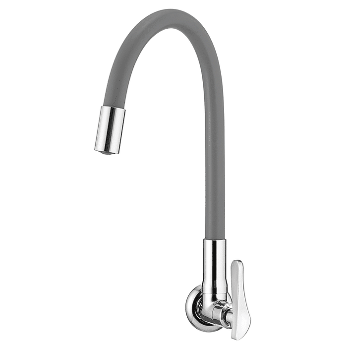 Torneira de Parede Loren Flex Cinza Com Bica Flexível 1178 G27 Lorenzetti