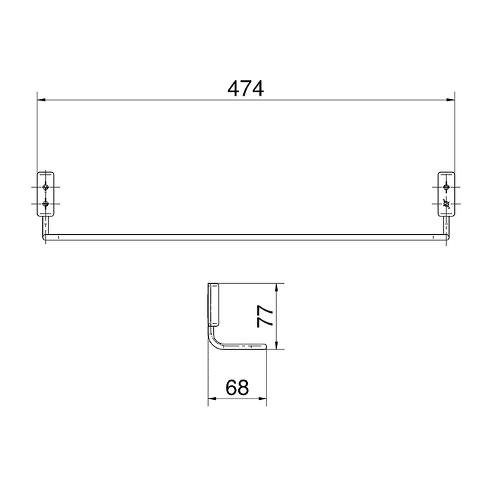 Porta Toalha Bastão Docol Idea Cromado 586206