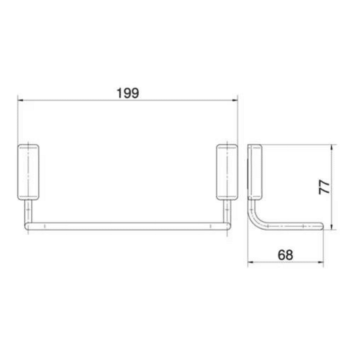 Porta Toalha de Rosto Docol Idea 593006