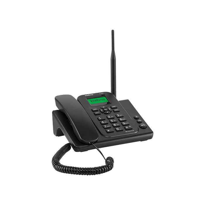 Telefone Celular Fixo CF 4202N Preto Intelbras 2G