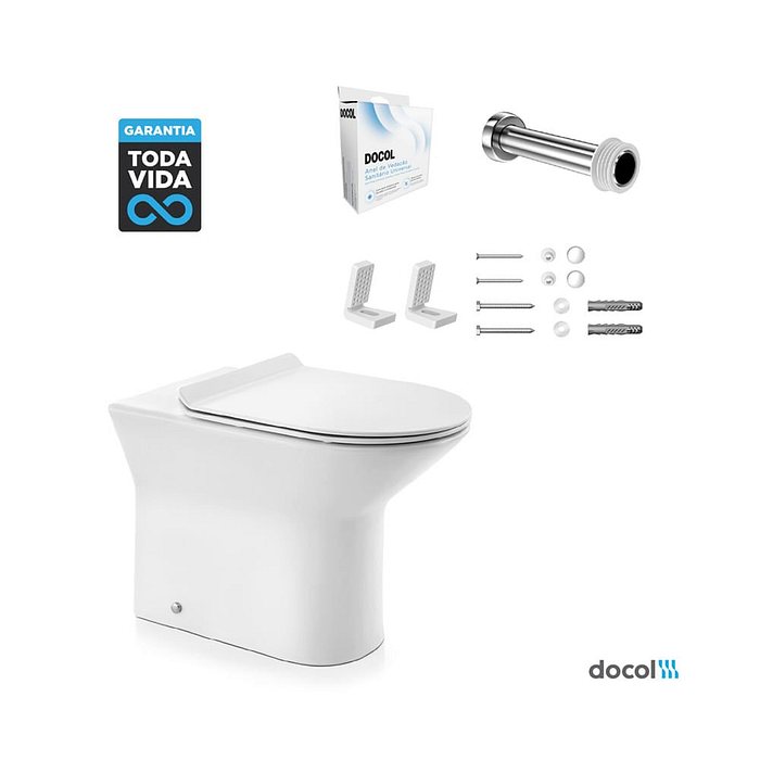 Kit Vaso Sanitário Lift Convencional Docol Completo 968966