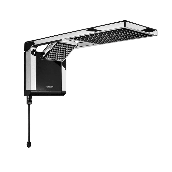 Chuveiro Acqua Duo Preto/Cromado 7800W 220V Lorenzetti