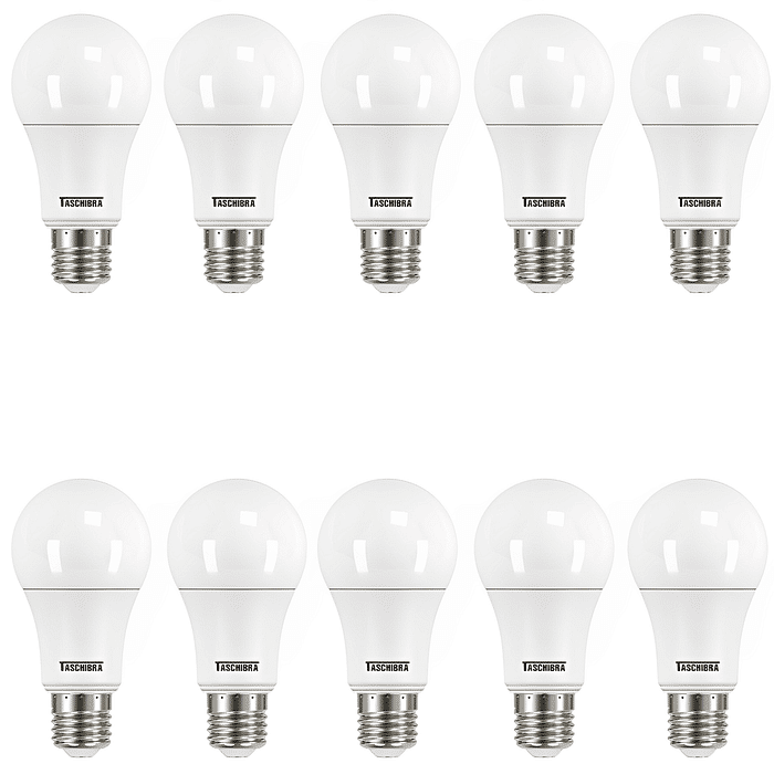 Kit Com 10Pçs Lâmpada Led 12W TKL80 6500K Taschibra