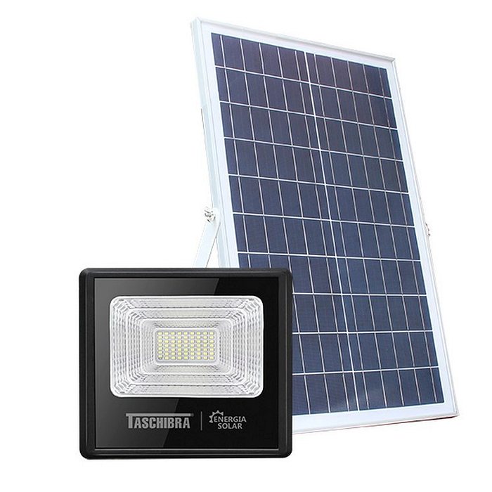 Refletor TR Led Solar 40W Preto 6500K