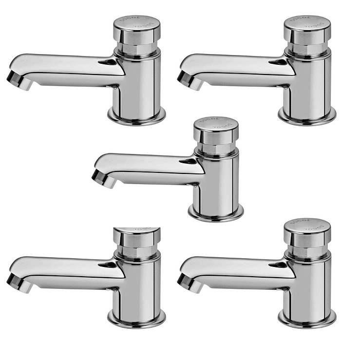 Kit Com 5 Torneiras Para Banheiro Compact Pressmatic Docol 1606006