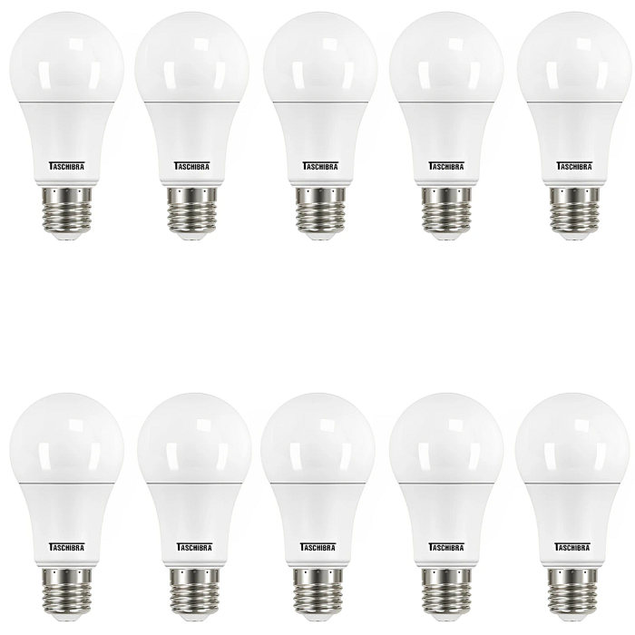 Kit Com 10Pçs Lâmpada Led 12W TKL80 6500K Taschibra