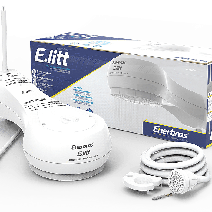 Chuveiro Eletrônica E-Litt Branco 7500W 220V