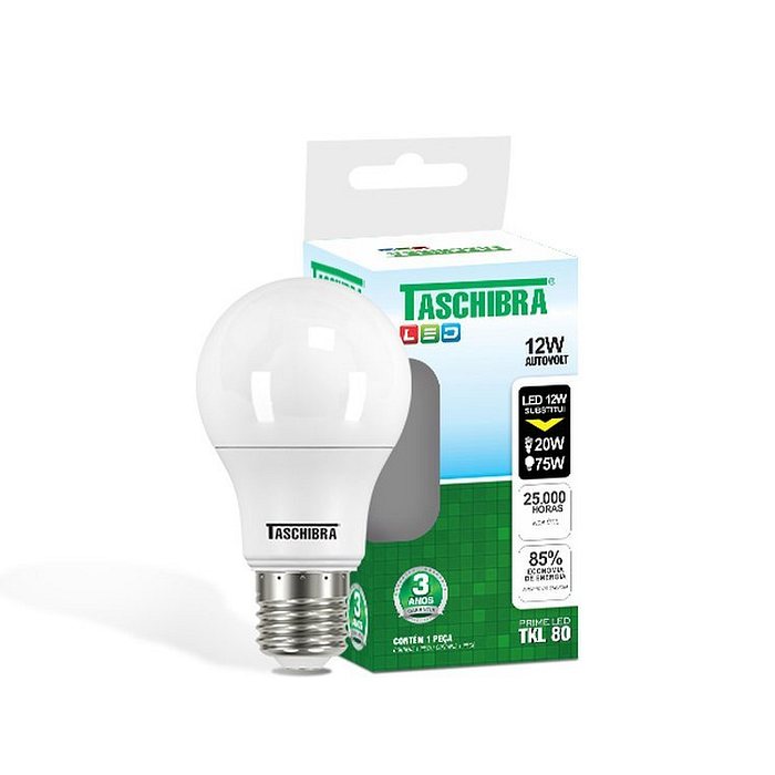Lâmpada Led 12W TKL80 6500K Taschibra