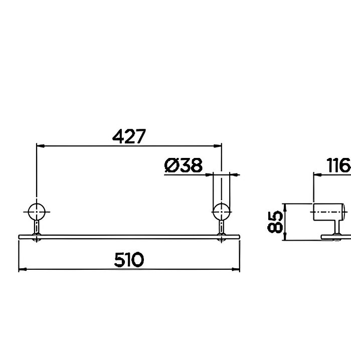 Porta Shampoo/Prateleira de Parede Single Docol 219806