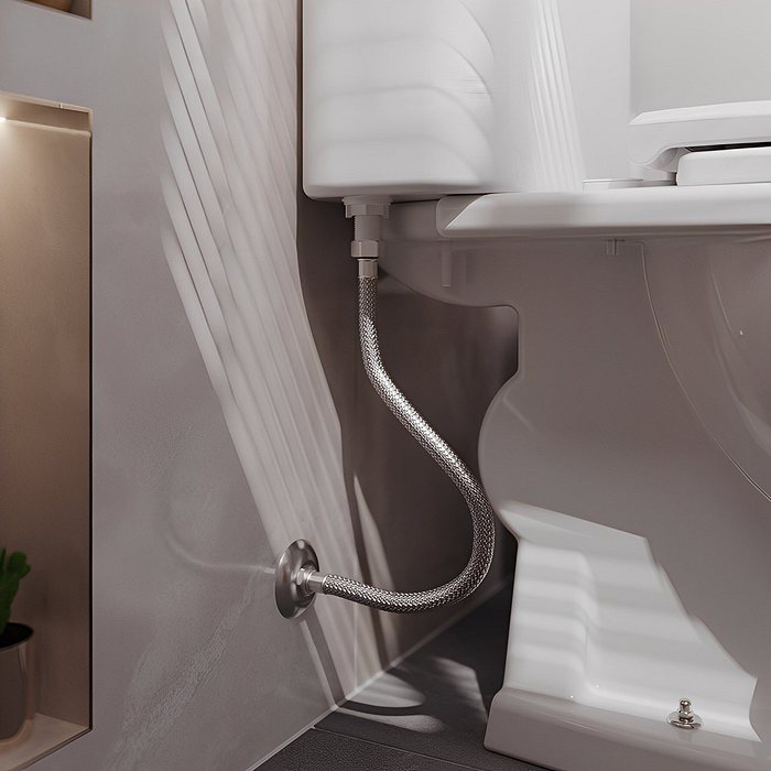 Engate Flexível Cromado 40CM Para Água Fria ou Quente Censi