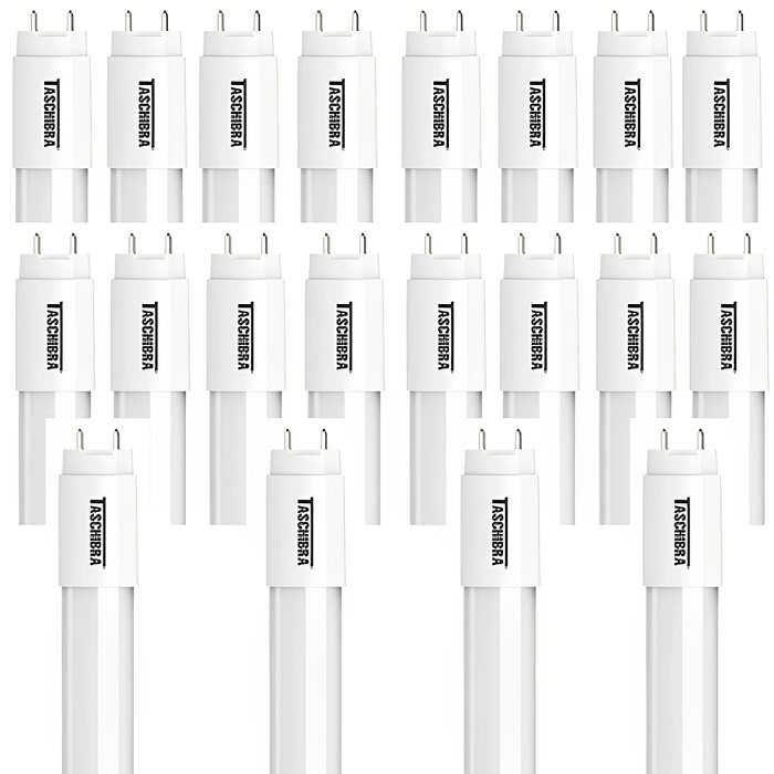 Kit Com 20Pçs Lâmpada Led Tubular 9,9W 60cm T8 6500K Taschibra