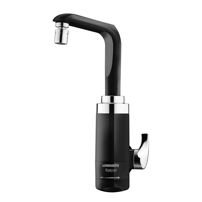 Torneira Elétrica Essence Preta 5500W Parede 220V