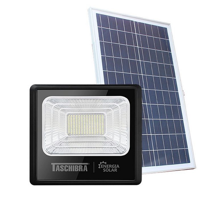 Refletor TR Led Solar 100W Preto 6500K