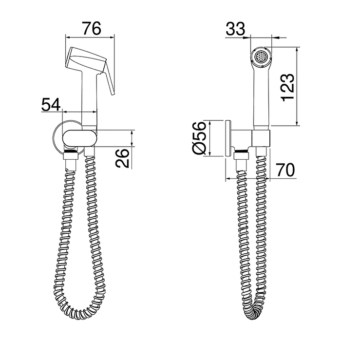 Ducha Higiênica Loft Flexível De 1,20M  Lorenzetti 1984 C82
