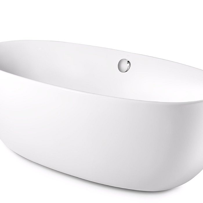 Banheira Freestanding Acrílica Branca Roca Virginia A248217000