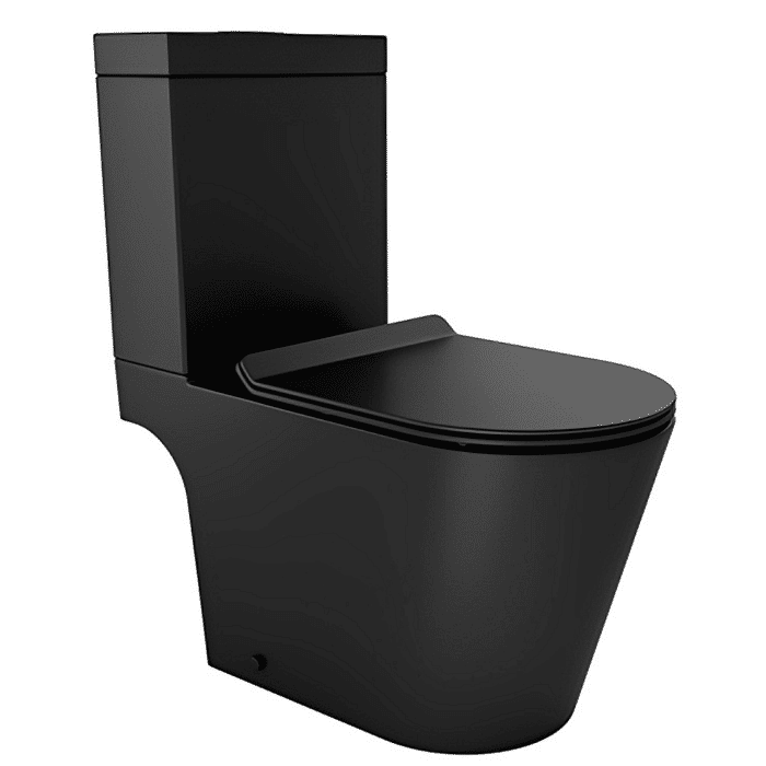 Kit Vaso Sanitário Com Caixa Acoplada Liss Ônix Docol Preto Fosco 12009743119