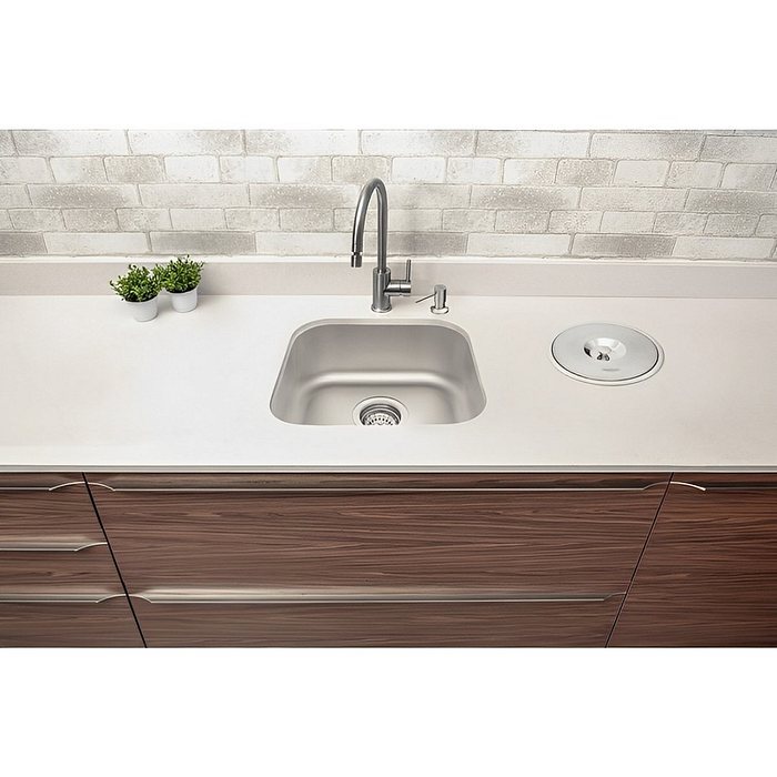 Cuba de Embutir Retangular Lavínia 40x34 Aço Inox Escovado Tramontina