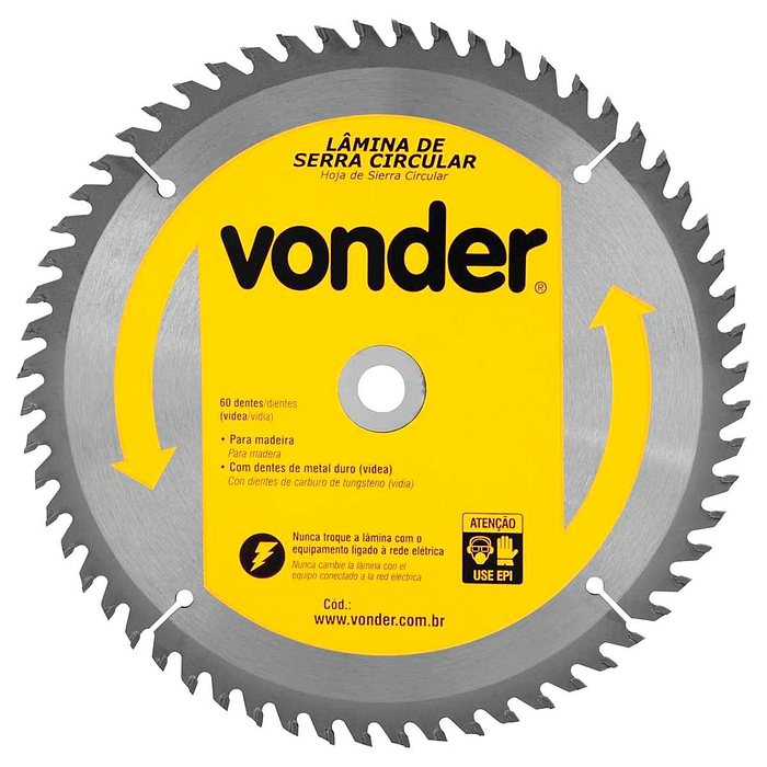 Serra Circular Widea 60 Dentes Vonder 250x30