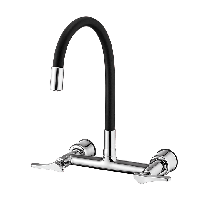 Misturador Para Cozinha de Parede Bica Flex Preta Lorenzetti 1258 B27