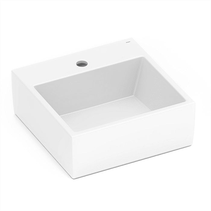 Cuba de Apoio com Mesa 41x41cm Loft Q1 Branca Incepa