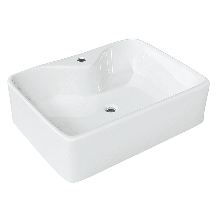 Cuba de Apoio Retangular 47x37cm Branca MP 1507 Manplex