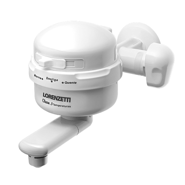 Torneira Elétrica Clean 3T Branca 5400W 220V