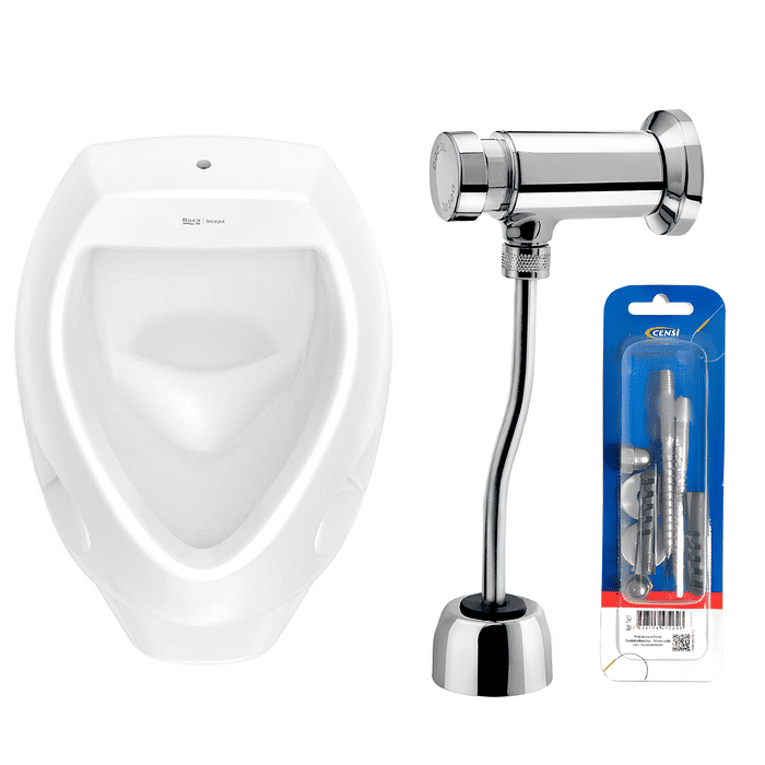 Mictório Tocantins Eco Com Válvula Docol Compact pressmatic 90170103006