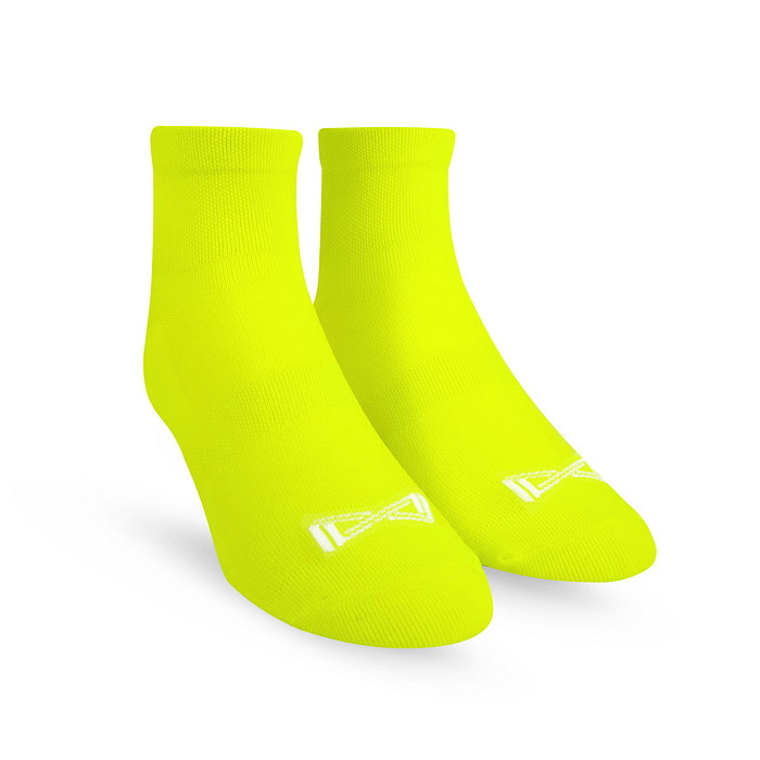 Meia Performance Norden Cano Curto Amarelo