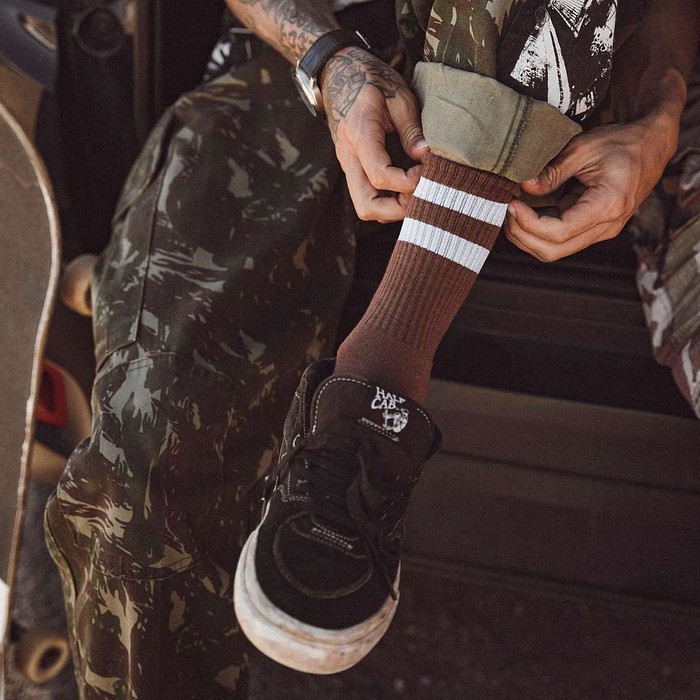 Meia Esportiva Norden Old Style Marrom