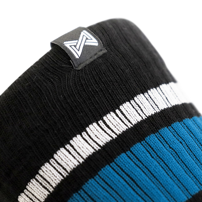 Meia Esportiva Norden Stripe Preto e Azul