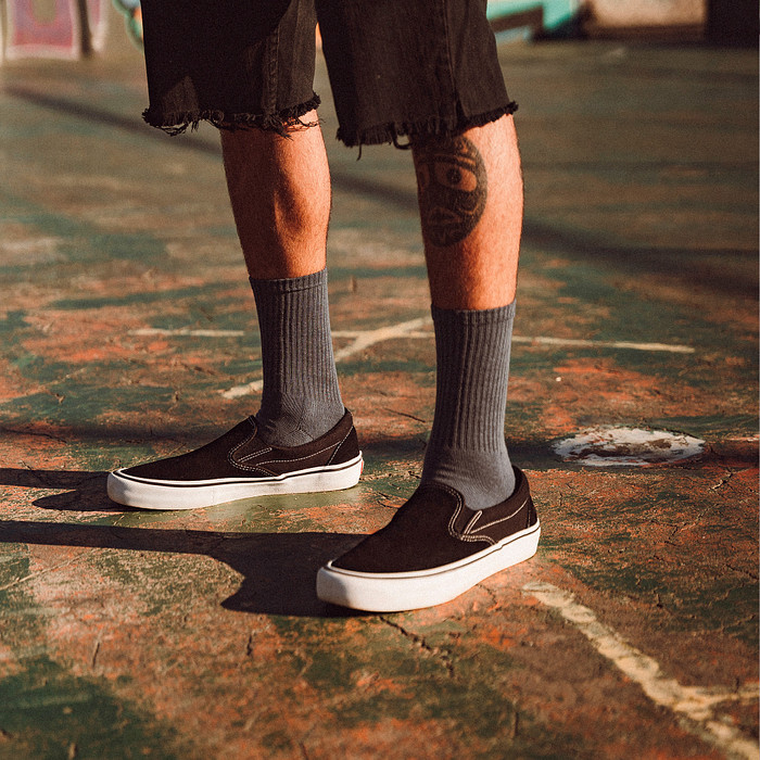 Meia Esportiva Norden Básica Grafite