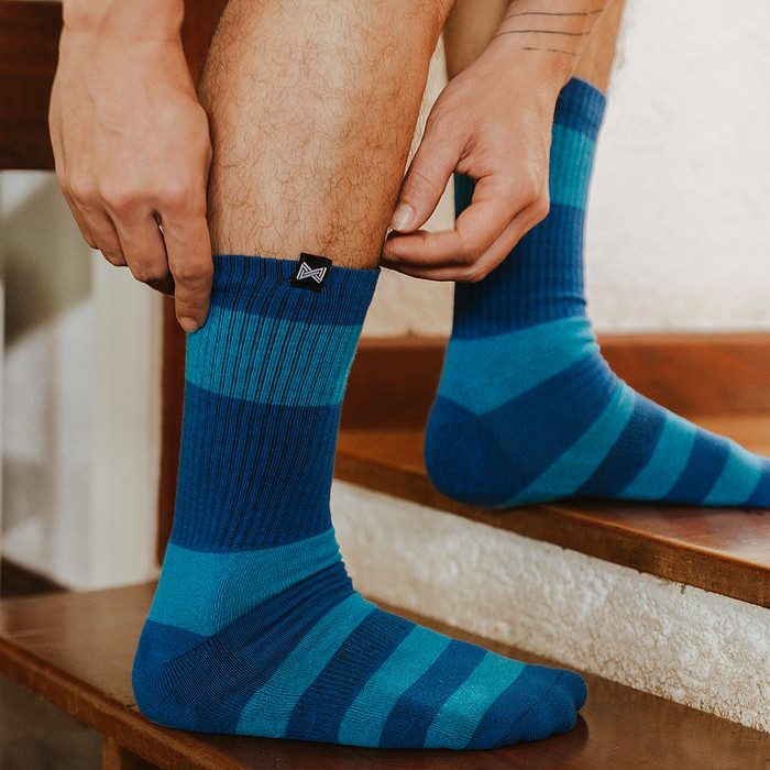 Meia Esportiva Norden Leon Azul