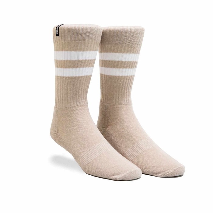 Meia Esportiva Norden Old Style Areia e Branco