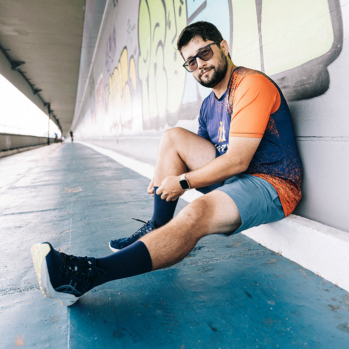 Meia Performance Norden Básica Marinho