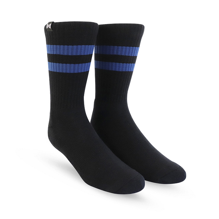 Meia Esportiva Norden Old Style Preto e Azul