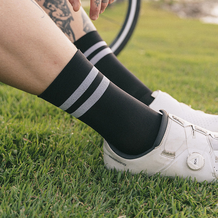 Meia Performance Norden Old Style Preto e Branco