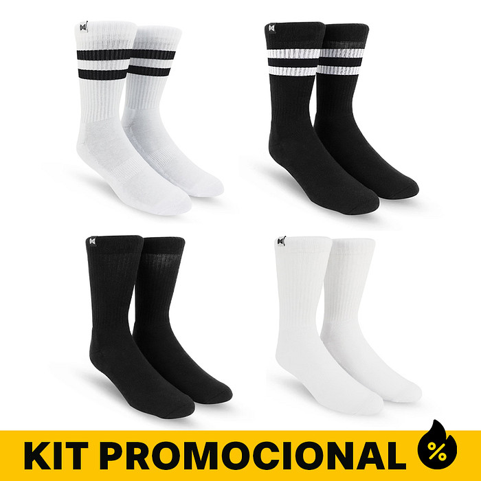 Kit Meia Esportiva Norden - Básica e Old Style 44/48