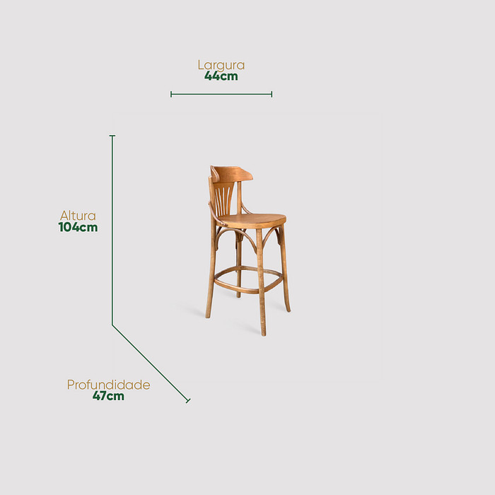 Banqueta Alemanha De Madeira Maciça