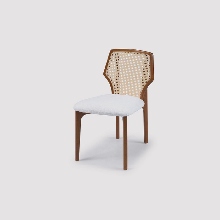 Cadeira de Jantar Rialto Estofada em Madeira Maciça