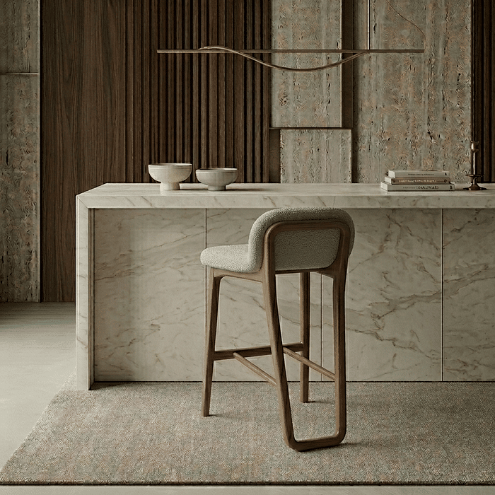 Banqueta de Madeira Maciça Pilar Design