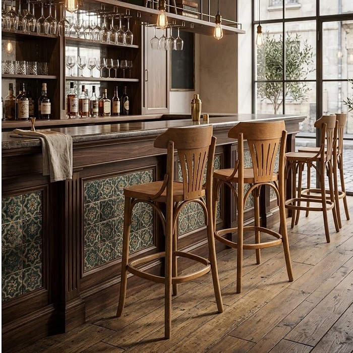 Banqueta Alemanha De Madeira Maciça