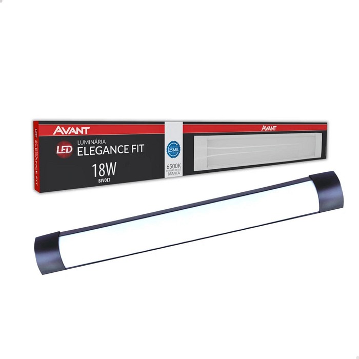 Luminária LED Tubular 18W Elegance Fit - Avant
