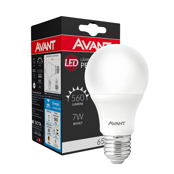 Lâmpada LED 7W Pera - Avant